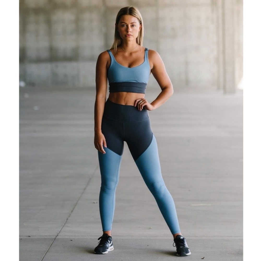 Zyia Storm Parallel Luxe Hi Rise Leggings